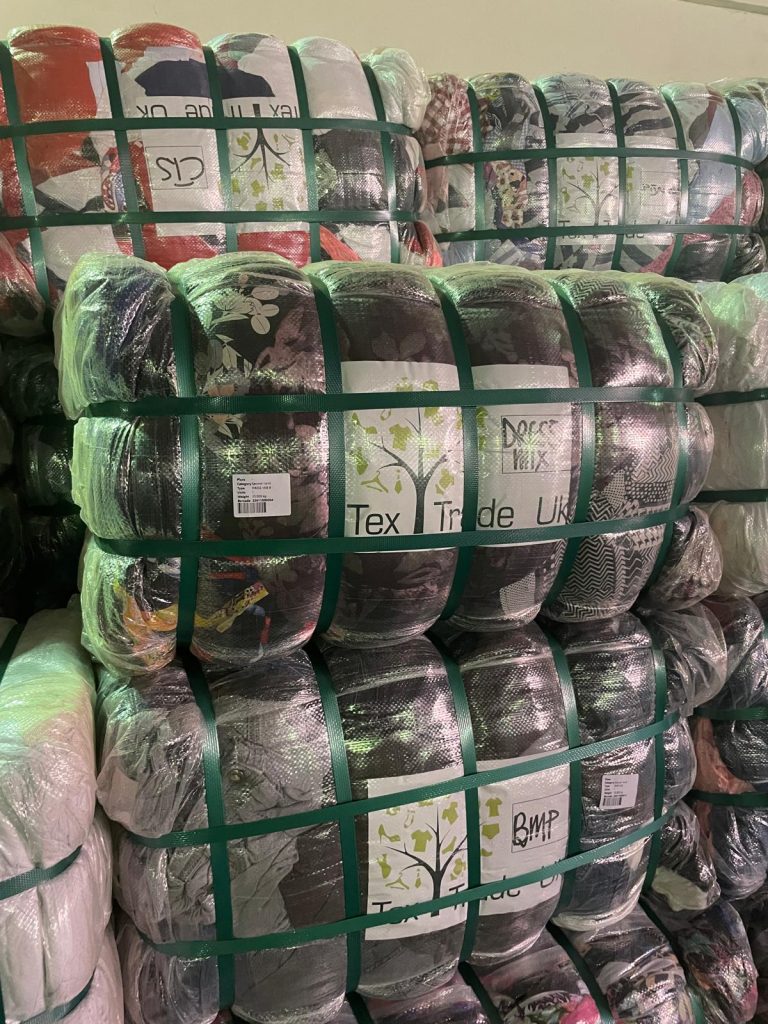 TexTrade UK team member at our textile sorting facility