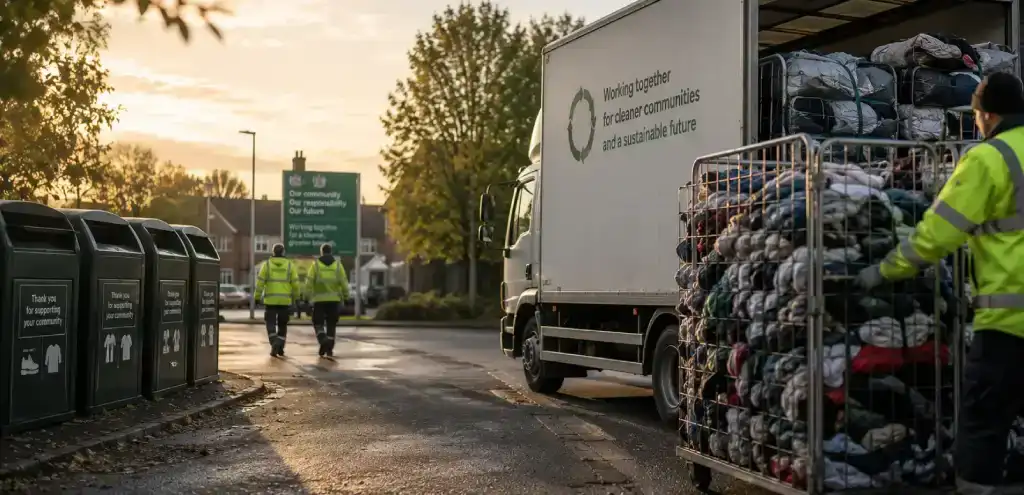 Textile collection and recycling hero